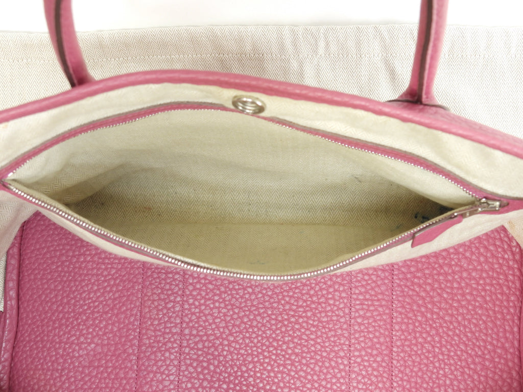 Hermès Garden Party PM in pelle Negonda Rosewood, borsa tote tracolla @□O