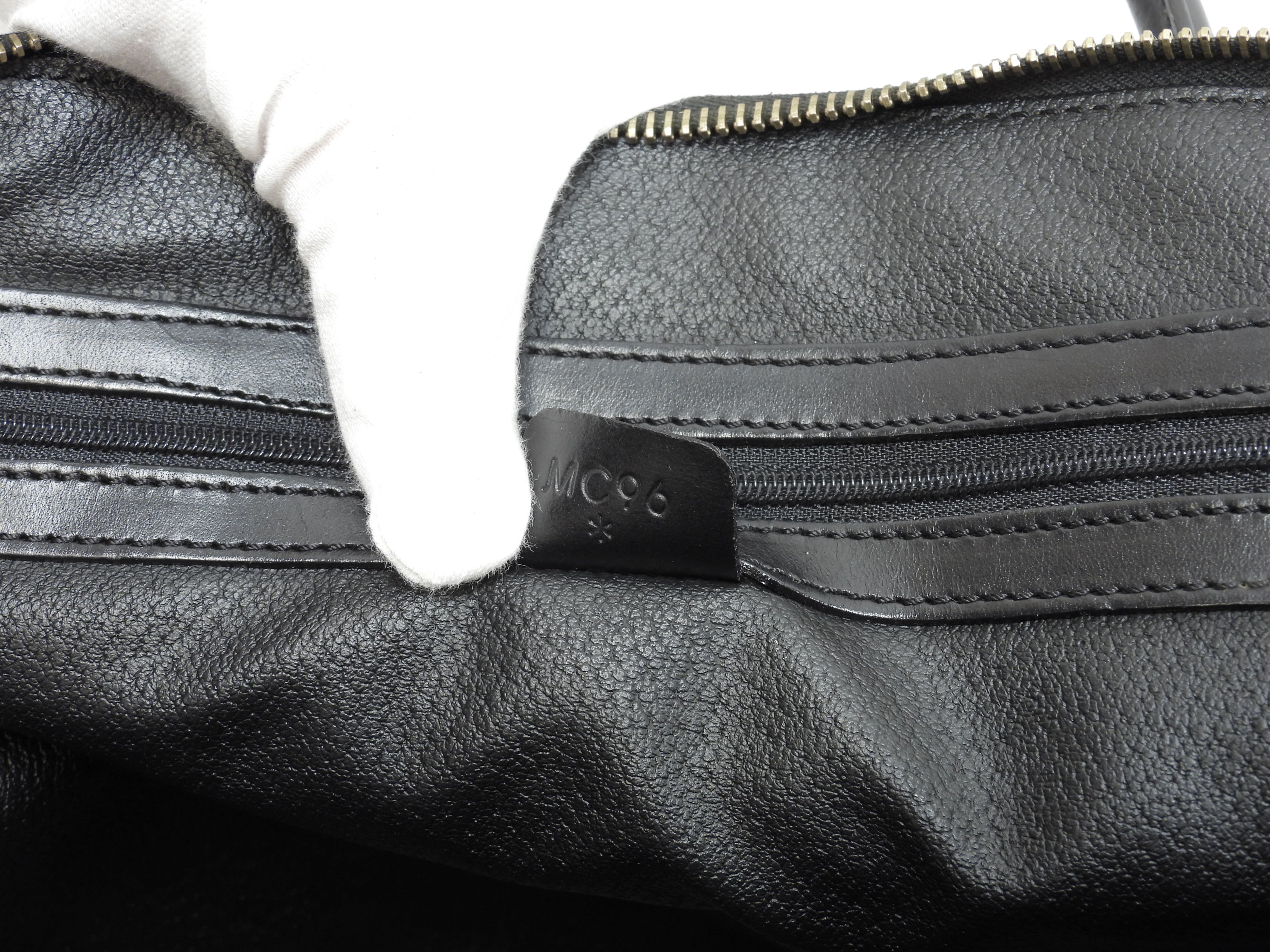 Celine borsa a mano con iniziali s, Macadam Triomphe nera, tipo Bolide mini tote, ottime condizioni @M96* 2
