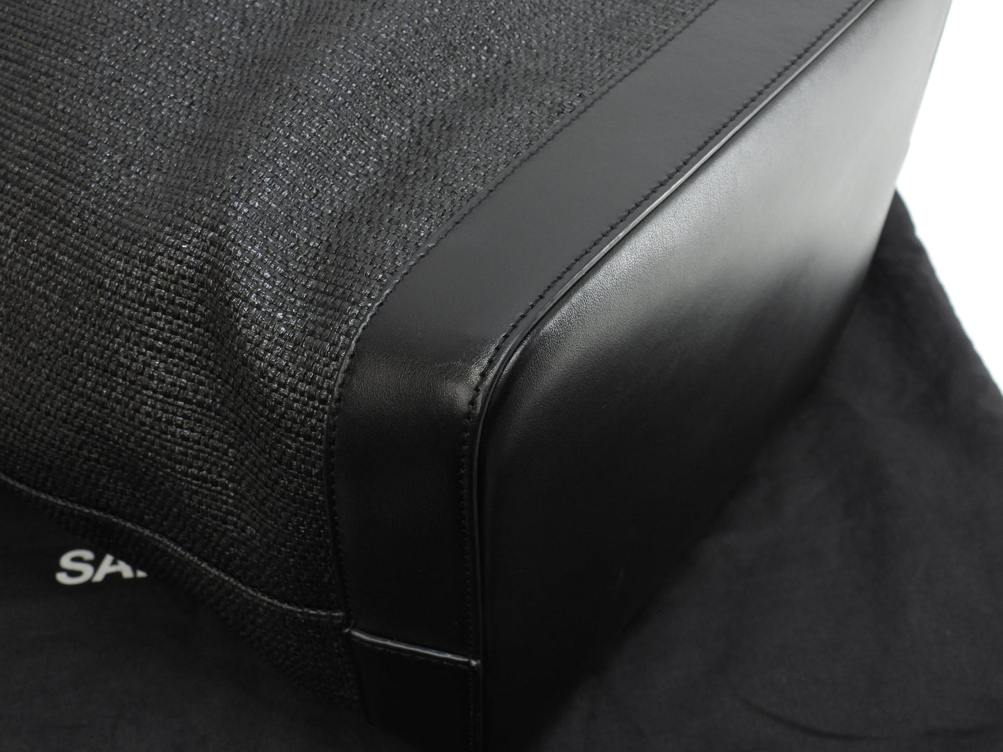 Saint Laurent Borsa Tote Teddy YSL Nera con Pochette Interna a Sacchetto Tracolla @ 2