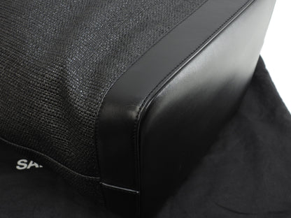 Saint Laurent Borsa Tote Teddy YSL Nera con Pochette Interna a Sacchetto Tracolla @ 2