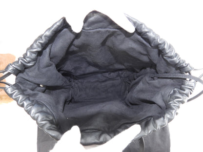 Saint Laurent Borsa Tote Teddy YSL Nera con Pochette Interna a Sacchetto Tracolla @ 2
