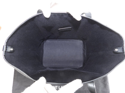 Saint Laurent Borsa Tote Teddy YSL Nera con Pochette Interna a Sacchetto Tracolla @ 2