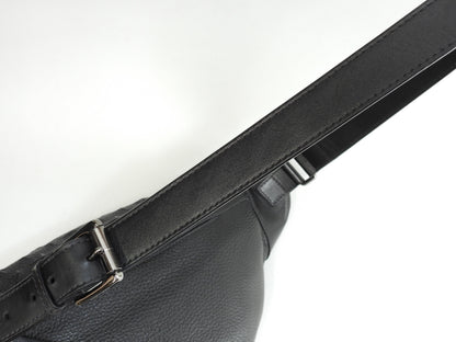 Jimmy Choo DERRY borsa a marsupio in pelle nera goffrata a stelle, ottime condizioni @THRGV9