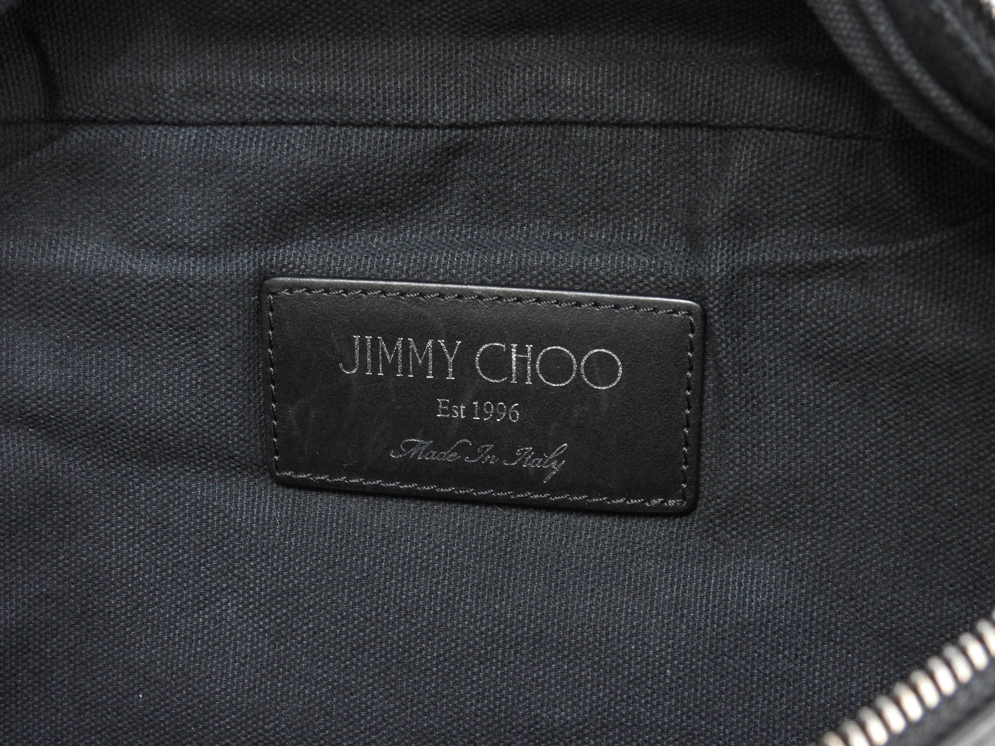 Jimmy Choo DERRY borsa a marsupio in pelle nera goffrata a stelle, ottime condizioni @THRGV9