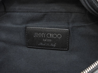 Jimmy Choo DERRY borsa a marsupio in pelle nera goffrata a stelle, ottime condizioni @THRGV9