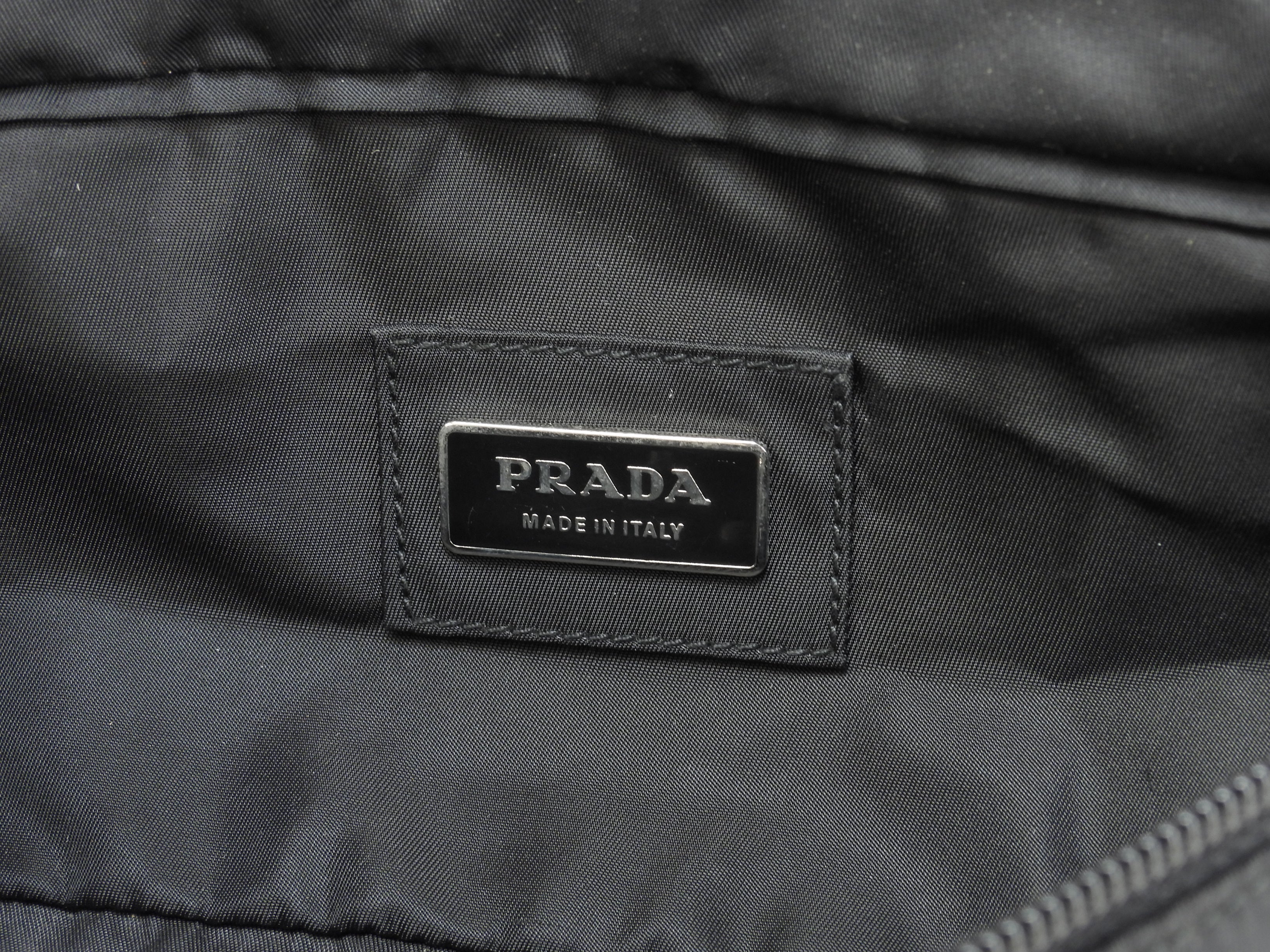 Prada borsa a tracolla Tessuto nera, tracolla/marsupio in ottime condizioni @84 3