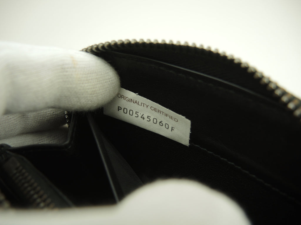Bottega Veneta Portafoglio lungo Intrecciato Pelle nera Cerniera perimetrale@P00545060F