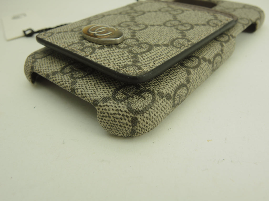 Gucci iPhone 13 Pro Custodia GG Old PVC/Grigio Cover cellulare Inutilizzato @ 7