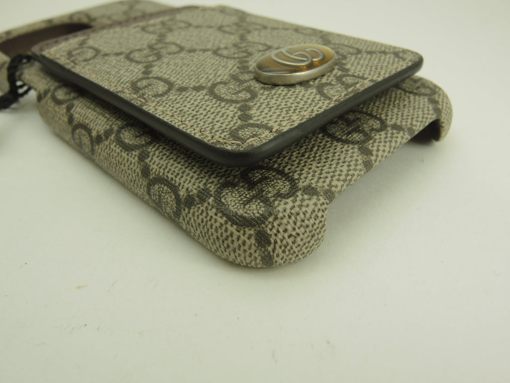 Gucci iPhone 13 Pro Custodia GG Old PVC/Grigio Cover cellulare Inutilizzato @ 7