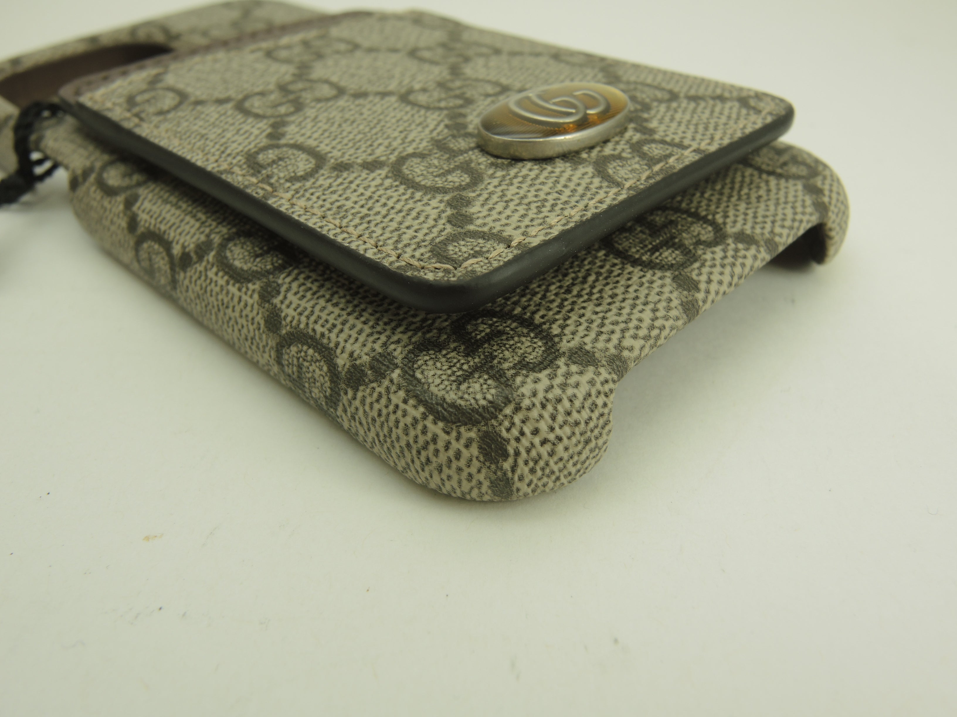 Gucci iPhone 13 Pro Custodia GG Old PVC/Grigio Cover cellulare Inutilizzato @ 7