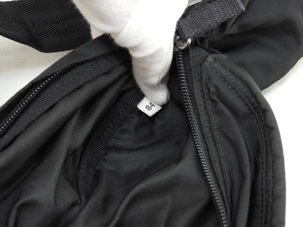 Prada borsa a tracolla Tessuto nera, tracolla/marsupio in ottime condizioni @84 3