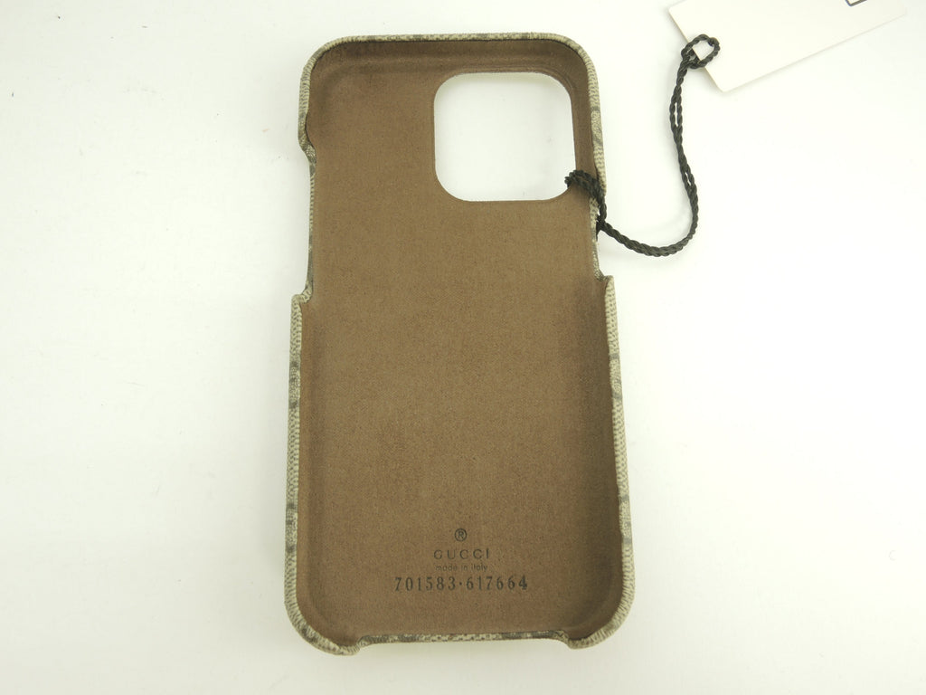 Gucci iPhone 13 Pro Custodia GG Old PVC/Grigio Cover cellulare Inutilizzato @ 7
