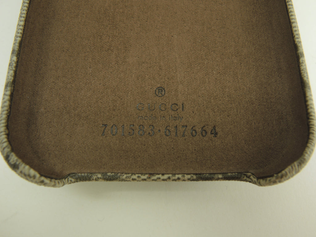 Gucci iPhone 13 Pro Custodia GG Old PVC/Grigio Cover cellulare Inutilizzato @ 7