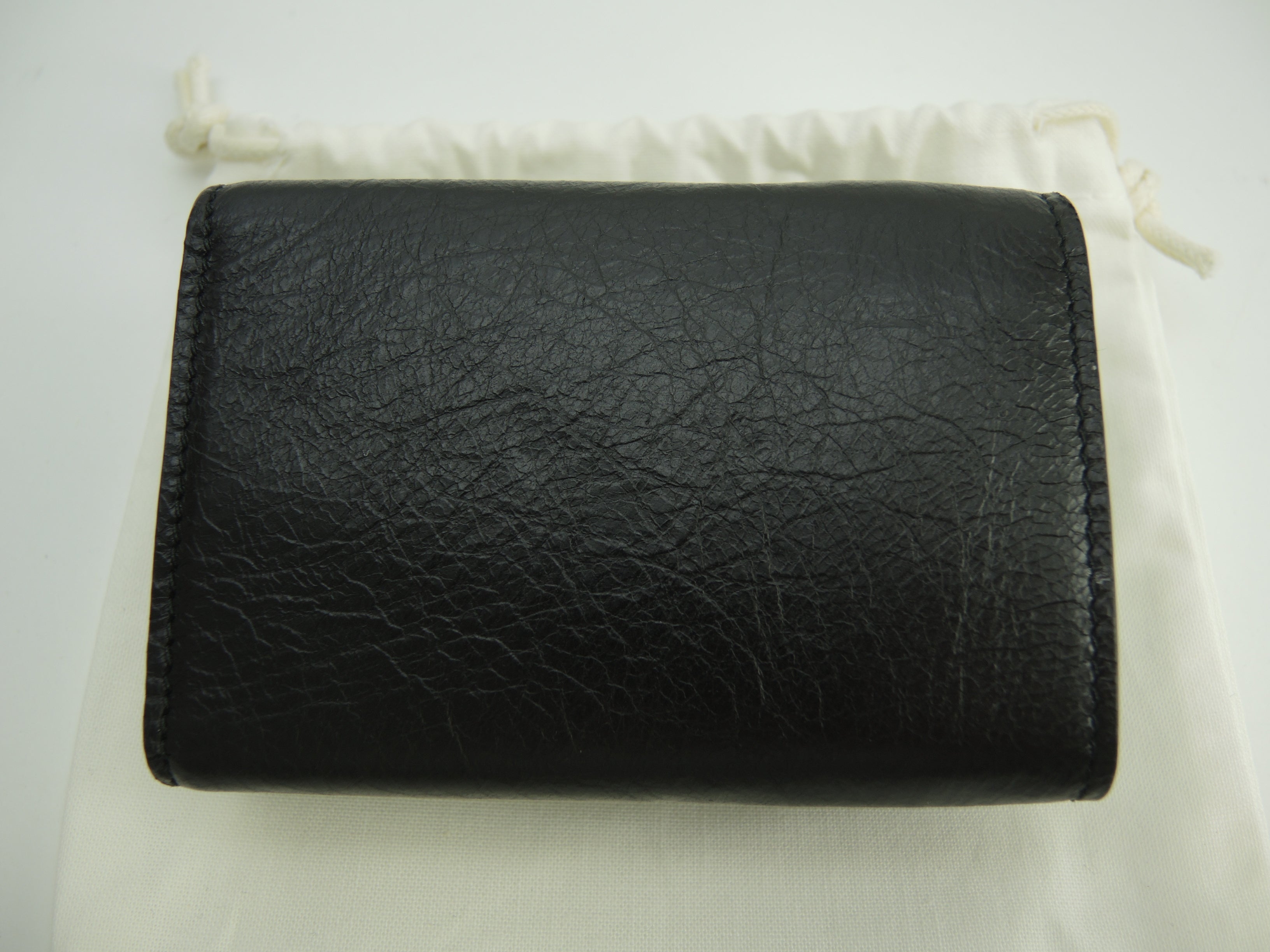 Balenciaga Mini Portafoglio Classico in Pelle Nera, Compatto, Nuovo di zecca @ 1