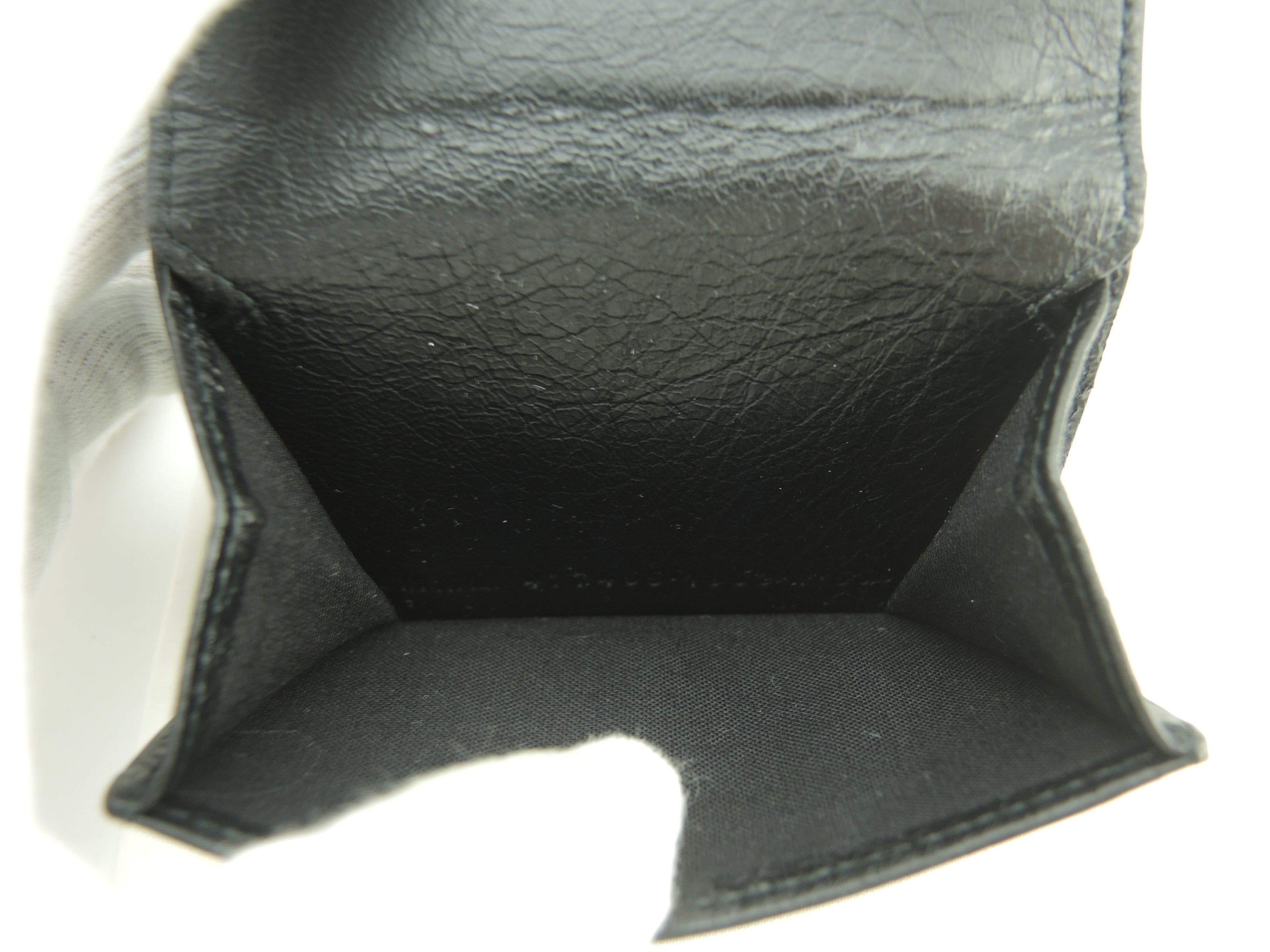 Balenciaga Mini Portafoglio Classico in Pelle Nera, Compatto, Nuovo di zecca @ 1