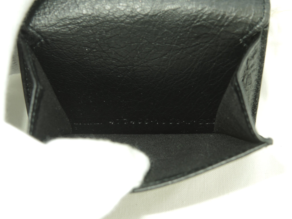 Balenciaga Mini Portafoglio Classico in Pelle Nera, Compatto, Nuovo di zecca @ 1