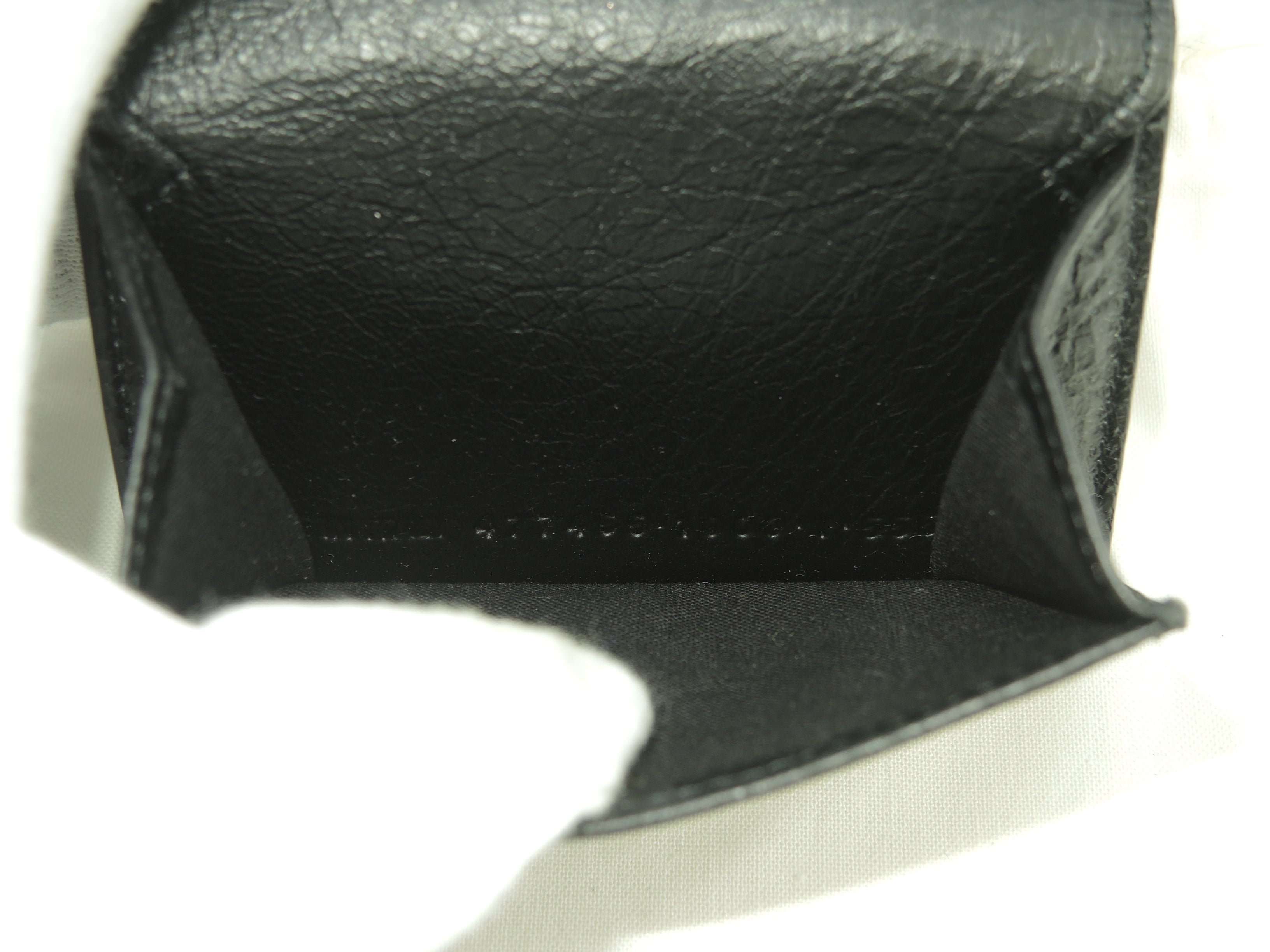 Balenciaga Mini Portafoglio Classico in Pelle Nera, Compatto, Nuovo di zecca @ 1