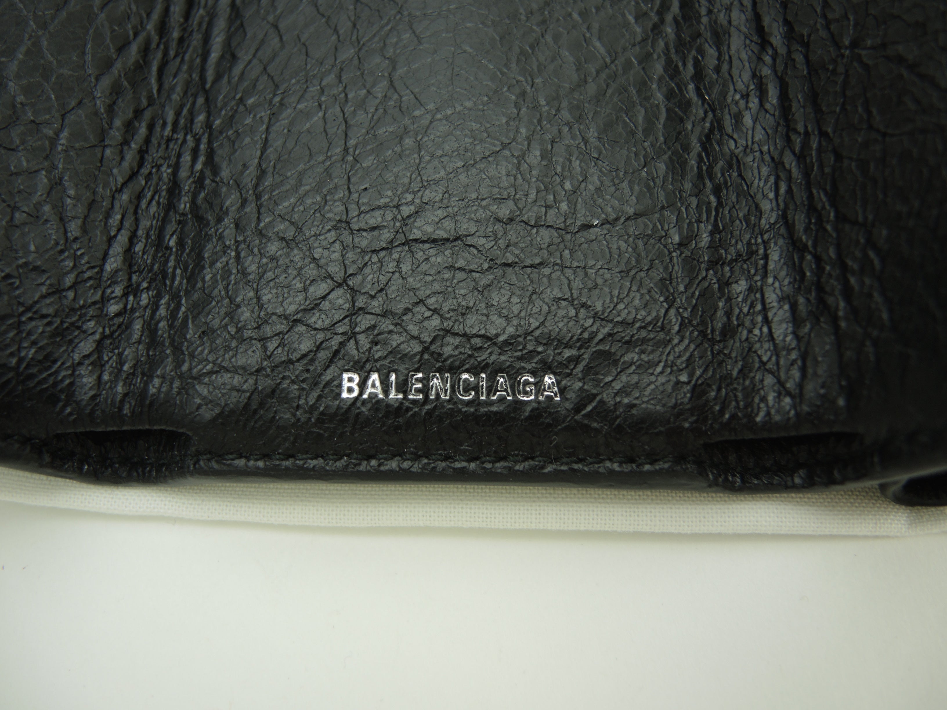 Balenciaga Mini Portafoglio Classico in Pelle Nera, Compatto, Nuovo di zecca @ 1