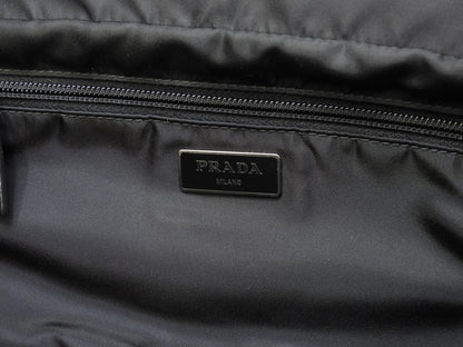 Prada Borsa a tracolla mimetica Tessuto nero/grigio/blu navy Borsa a tracolla/marsupio in condizioni eccellenti @58/C164