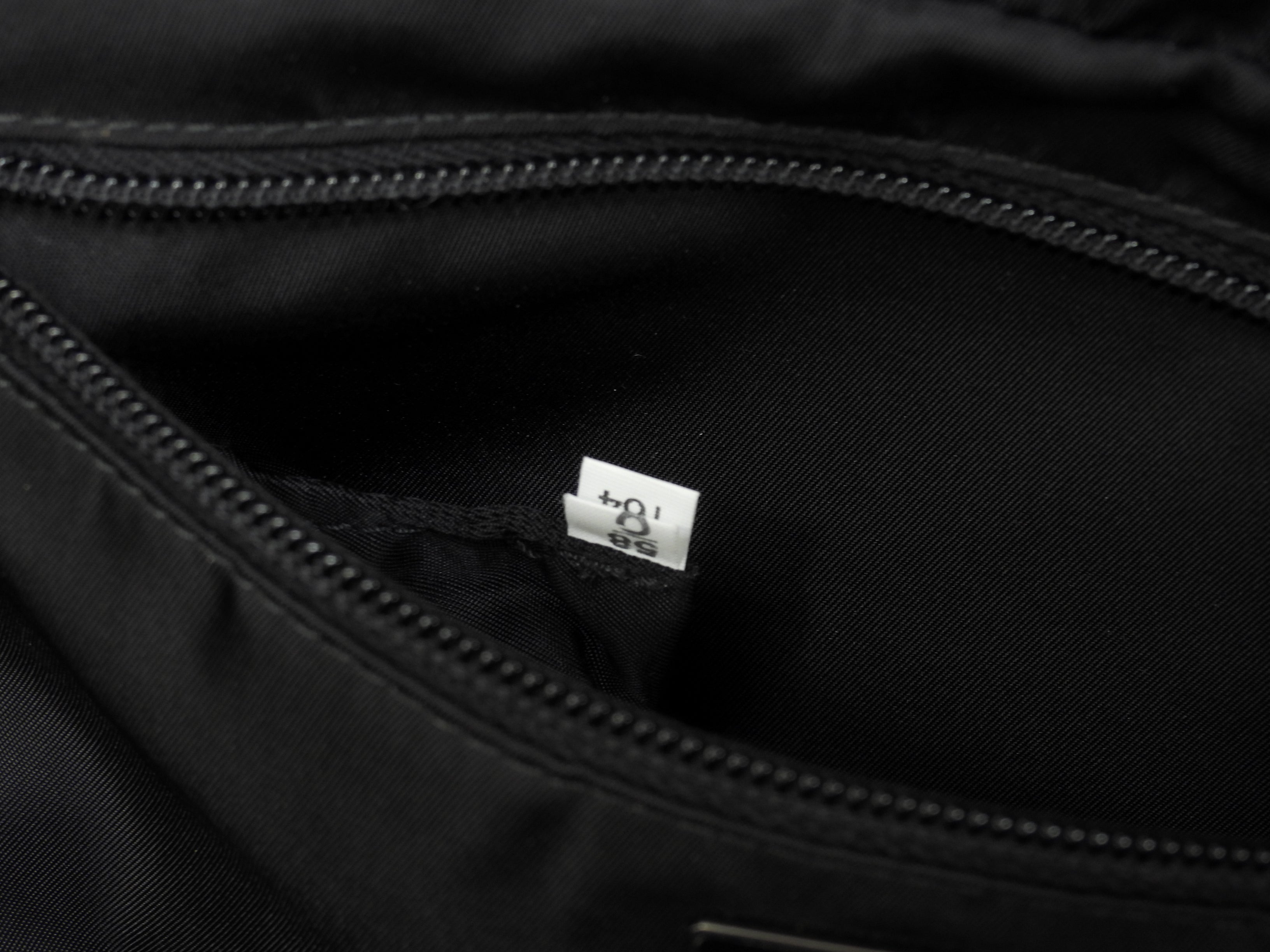 Prada Borsa a tracolla mimetica Tessuto nero/grigio/blu navy Borsa a tracolla/marsupio in condizioni eccellenti @58/C164