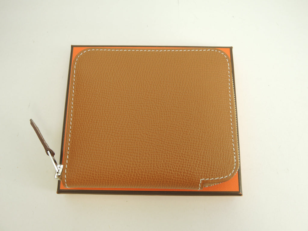 エルメス アザップコンパクトシルクイン エプソン/ゴールド コンパクトウォレット 新品@W