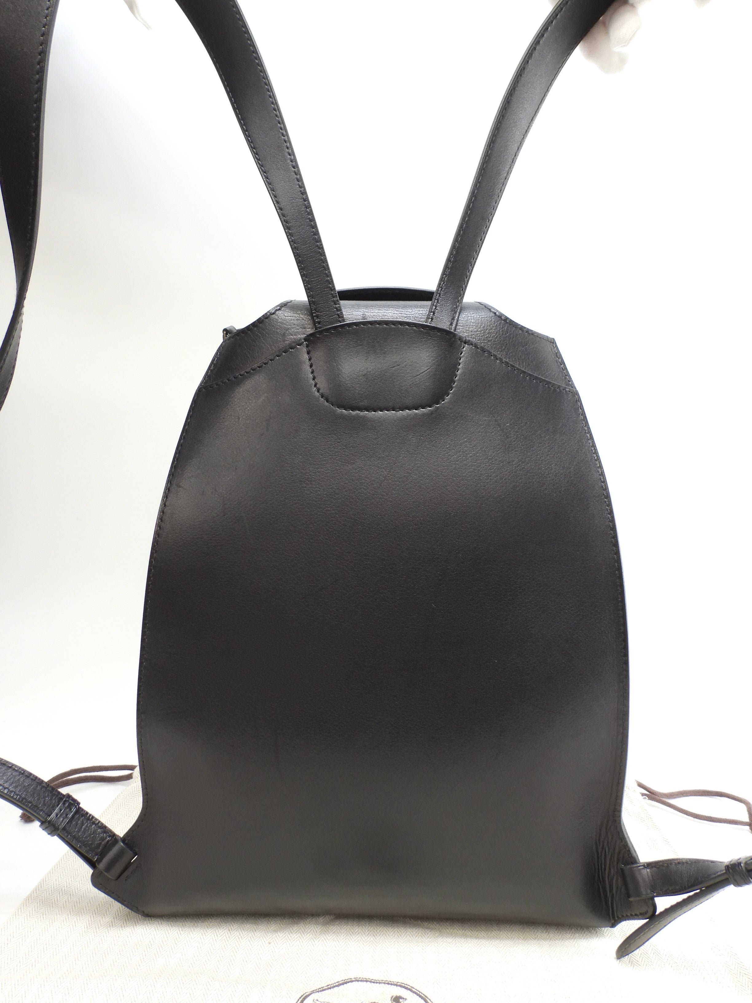 エルメス バックパック GR24 ヴォーエヴァーカーフ黒 リュックサック バックパック バッグ@D 2