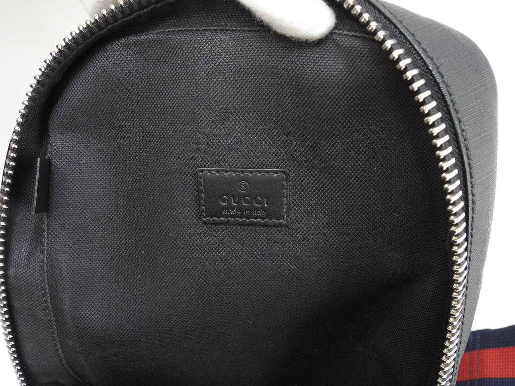 Gucci Marsupio Webbing Old GG Supreme nero Cintura Ottime condizioni@ 4