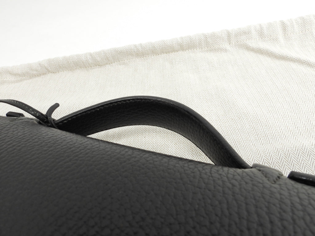 Hermès Sac à Dépêches 41 in pelle Ardennes nera, valigetta da uomo, ventiquattrore @〇Y