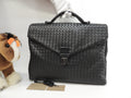 Bottega Veneta ventiquattrore in pelle Intrecciato nera porta documenti @ 240