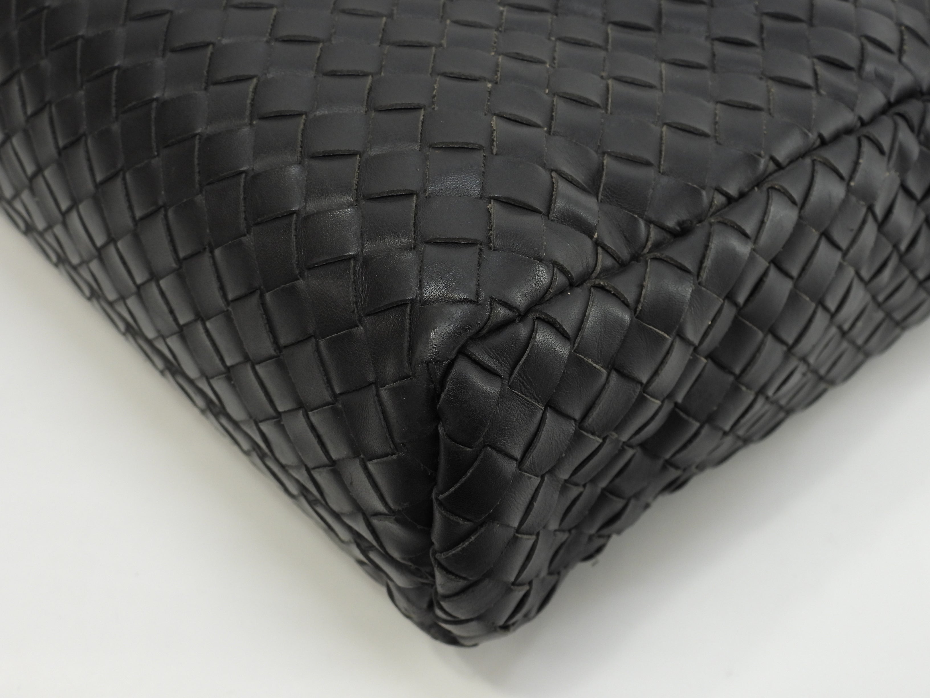 Bottega Veneta ventiquattrore in pelle Intrecciato nera porta documenti @ 240