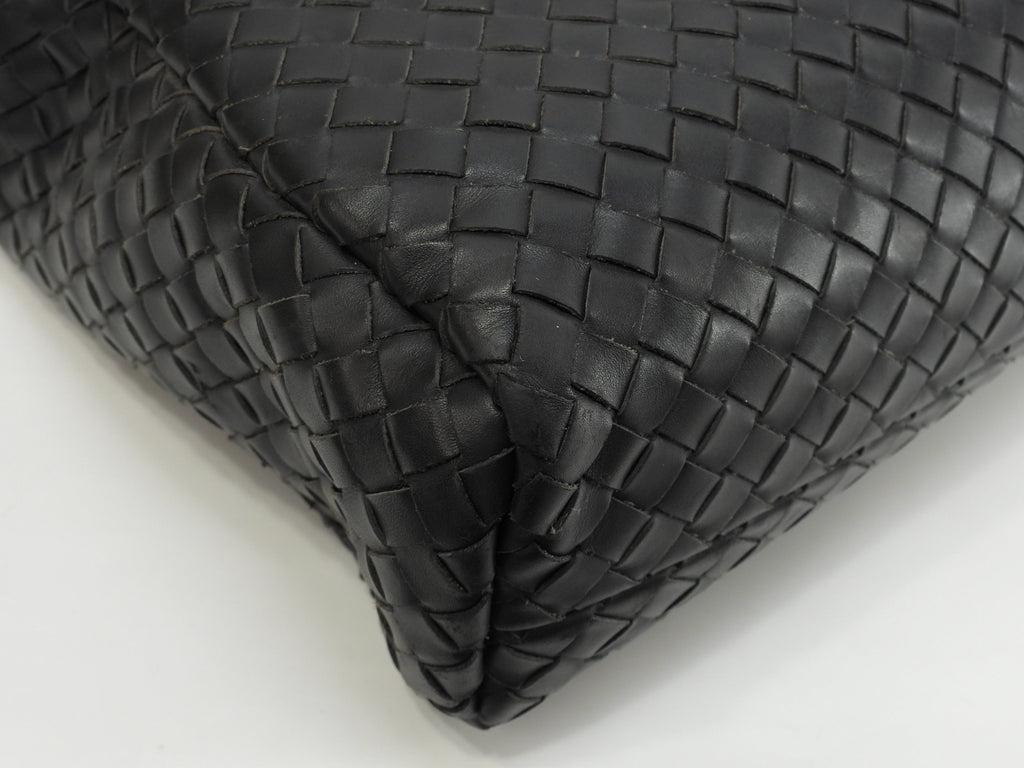 Bottega Veneta ventiquattrore in pelle Intrecciato nera porta documenti @ 240