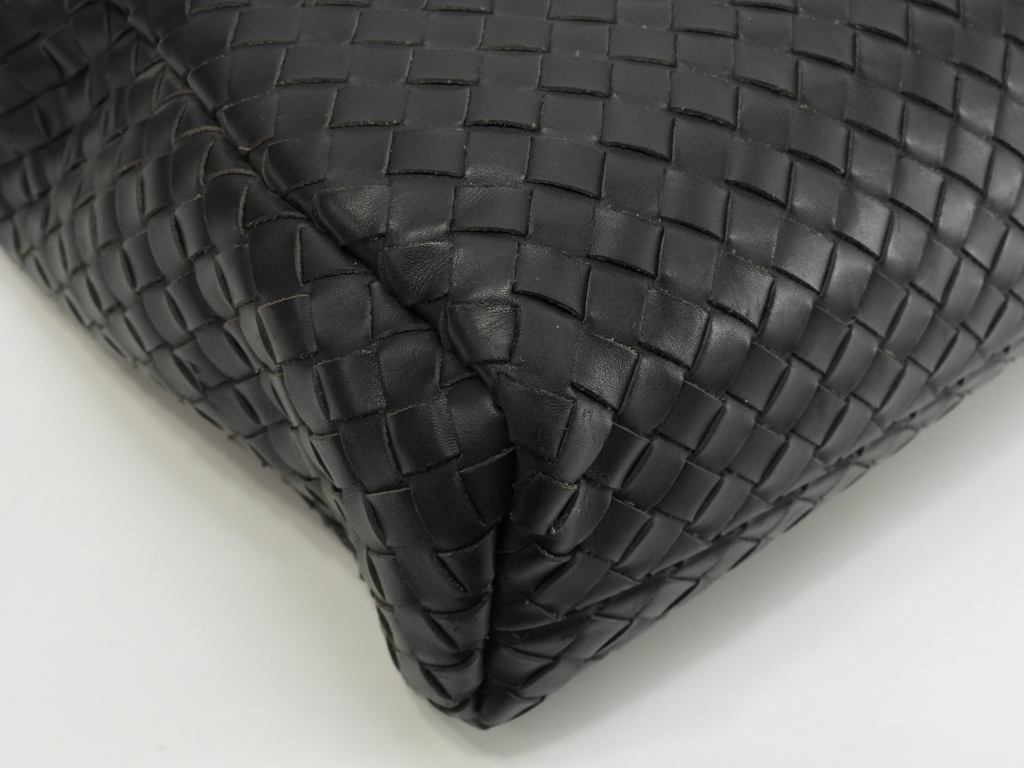 Bottega Veneta ventiquattrore in pelle Intrecciato nera porta documenti @ 240