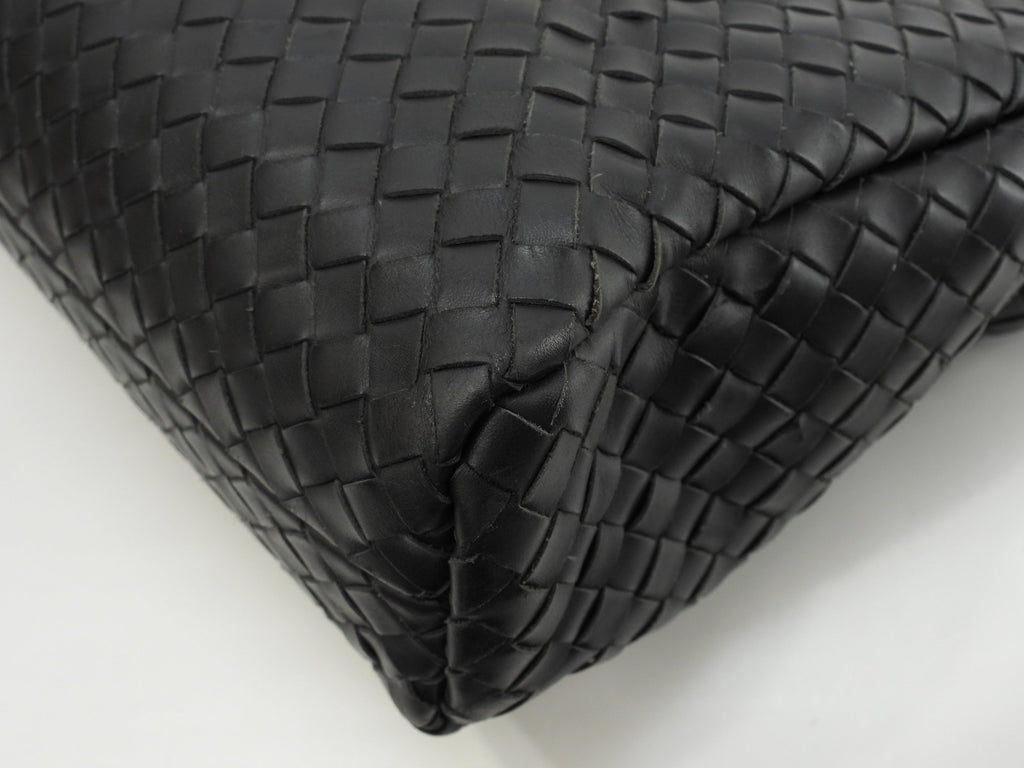 Bottega Veneta ventiquattrore in pelle Intrecciato nera porta documenti @ 240