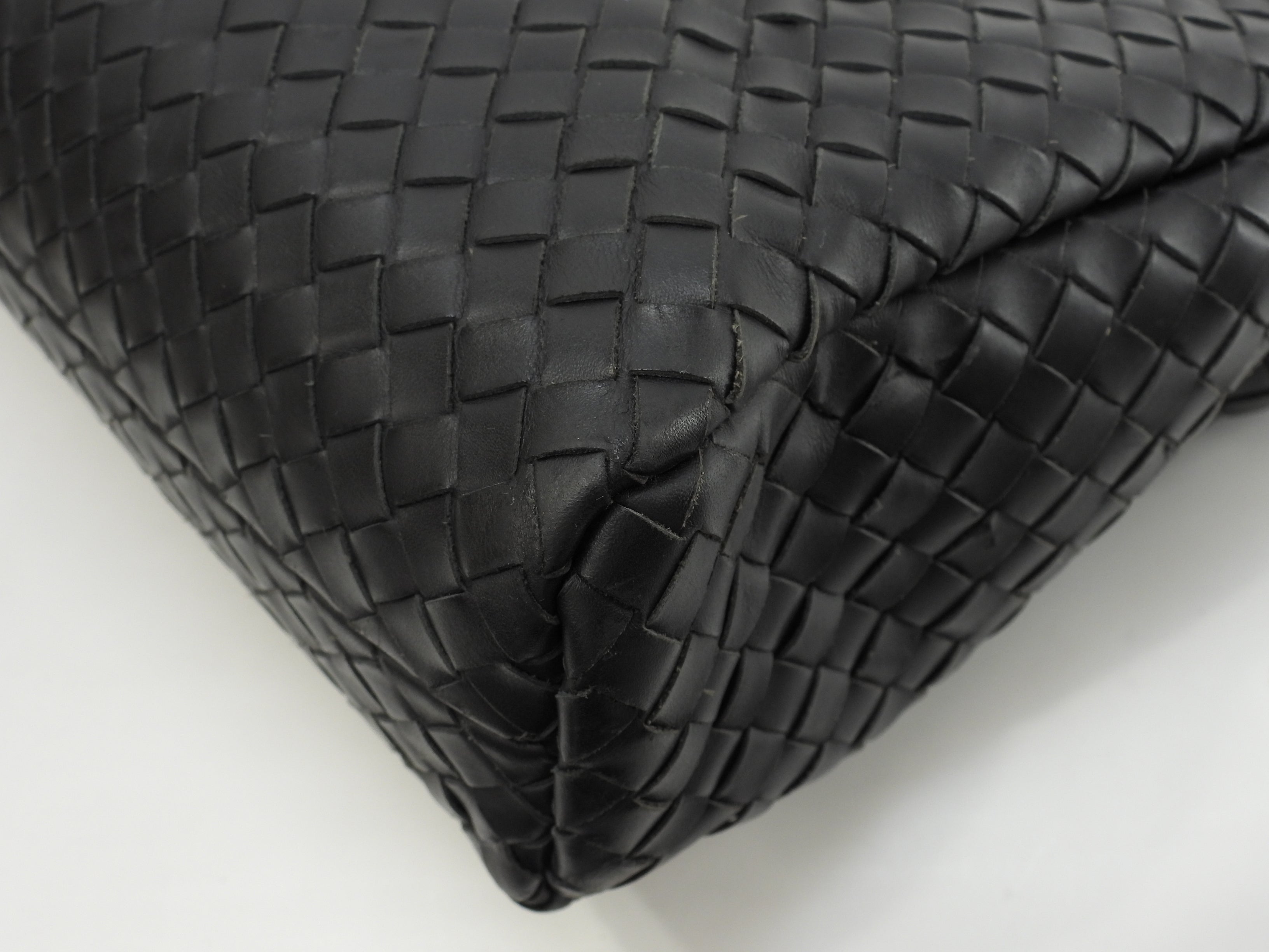 Bottega Veneta ventiquattrore in pelle Intrecciato nera porta documenti @ 240