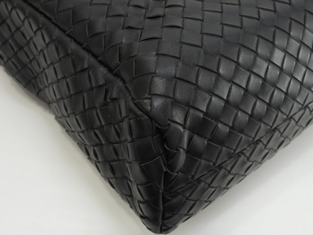 Bottega Veneta ventiquattrore in pelle Intrecciato nera porta documenti @ 240