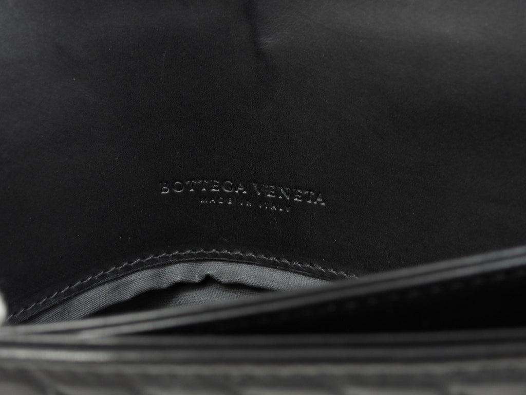 Bottega Veneta ventiquattrore in pelle Intrecciato nera porta documenti @ 240