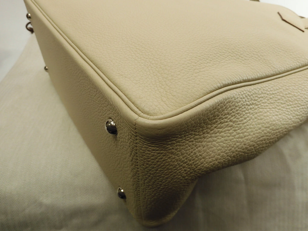 Hermès Victoria Cabas 35 Togo Parchemin Borsa tote da uomo Nuova di zecca@□K 8