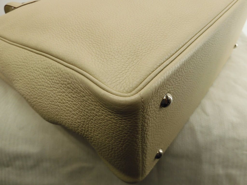 Hermès Victoria Cabas 35 Togo Parchemin Borsa tote da uomo Nuova di zecca@□K 8