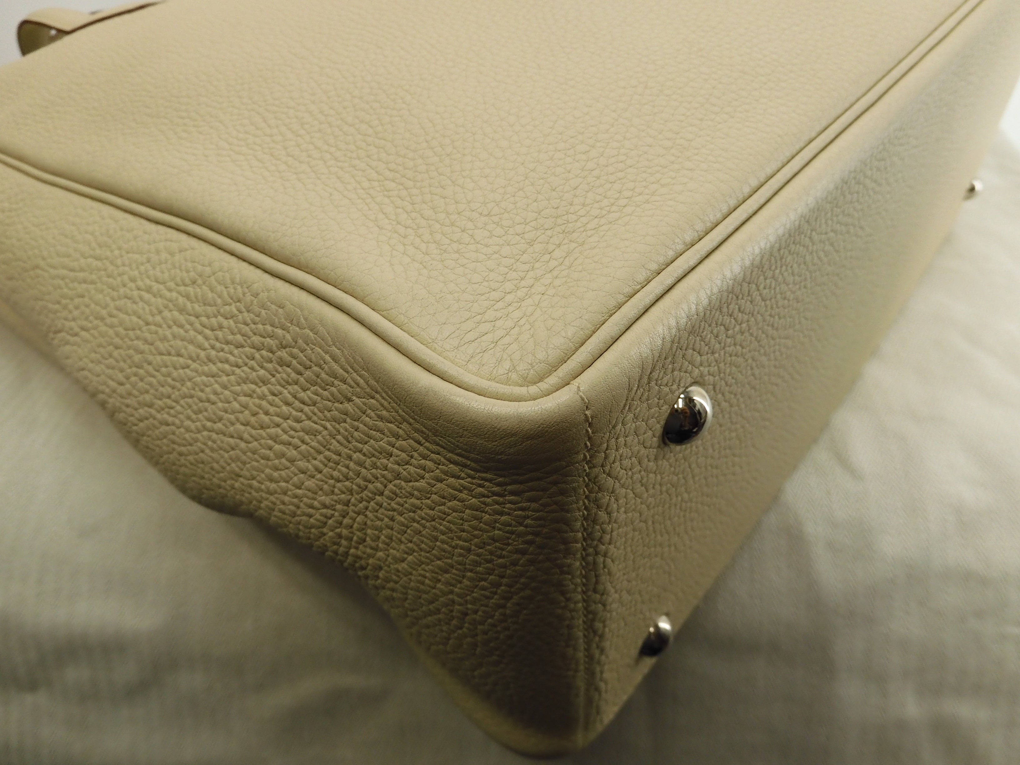 Hermès Victoria Cabas 35 Togo Parchemin Borsa tote da uomo Nuova di zecca@□K 8