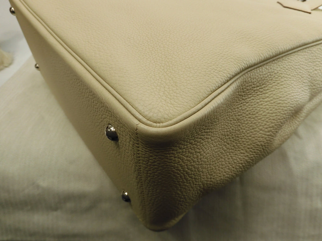 Hermès Victoria Cabas 35 Togo Parchemin Borsa tote da uomo Nuova di zecca@□K 8