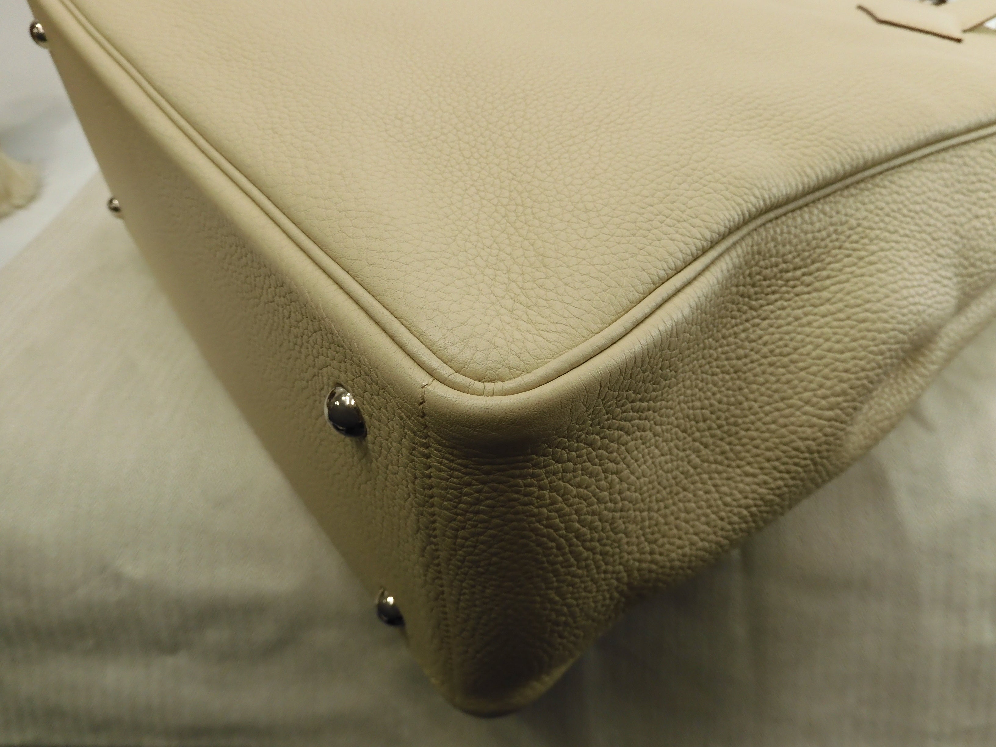 Hermès Victoria Cabas 35 Togo Parchemin Borsa tote da uomo Nuova di zecca@□K 8