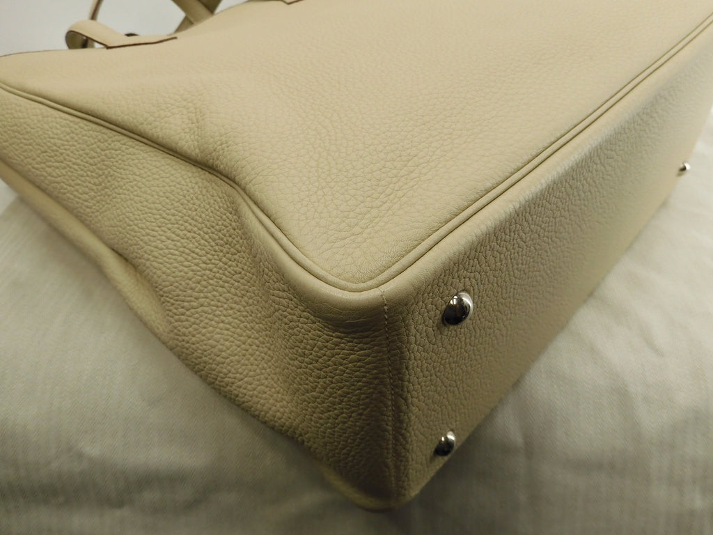 Hermès Victoria Cabas 35 Togo Parchemin Borsa tote da uomo Nuova di zecca@□K 8