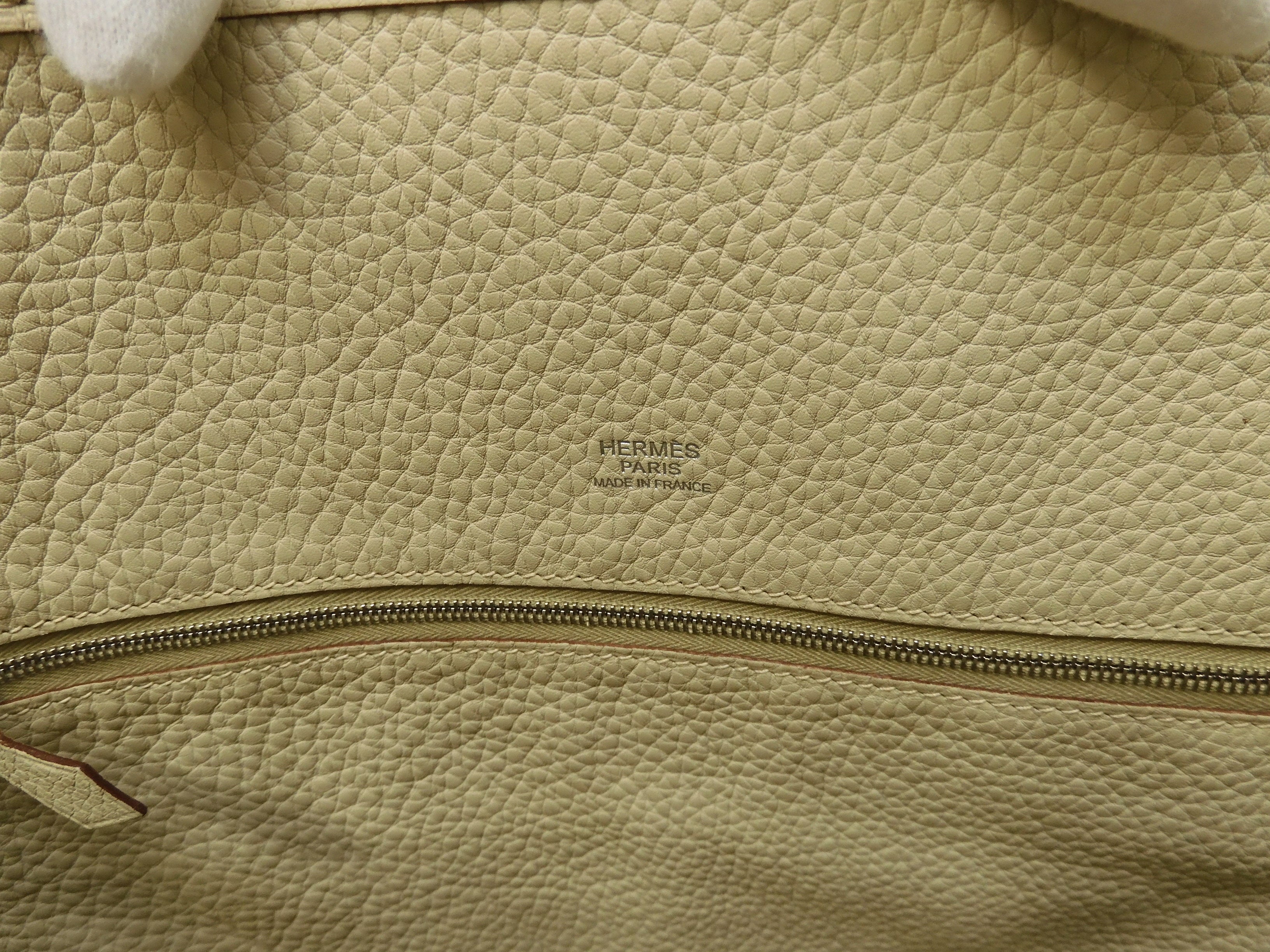Hermès Victoria Cabas 35 Togo Parchemin Borsa tote da uomo Nuova di zecca@□K 8