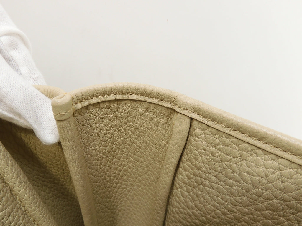 Hermès Victoria Cabas 35 Togo Parchemin Borsa tote da uomo Nuova di zecca@□K 8
