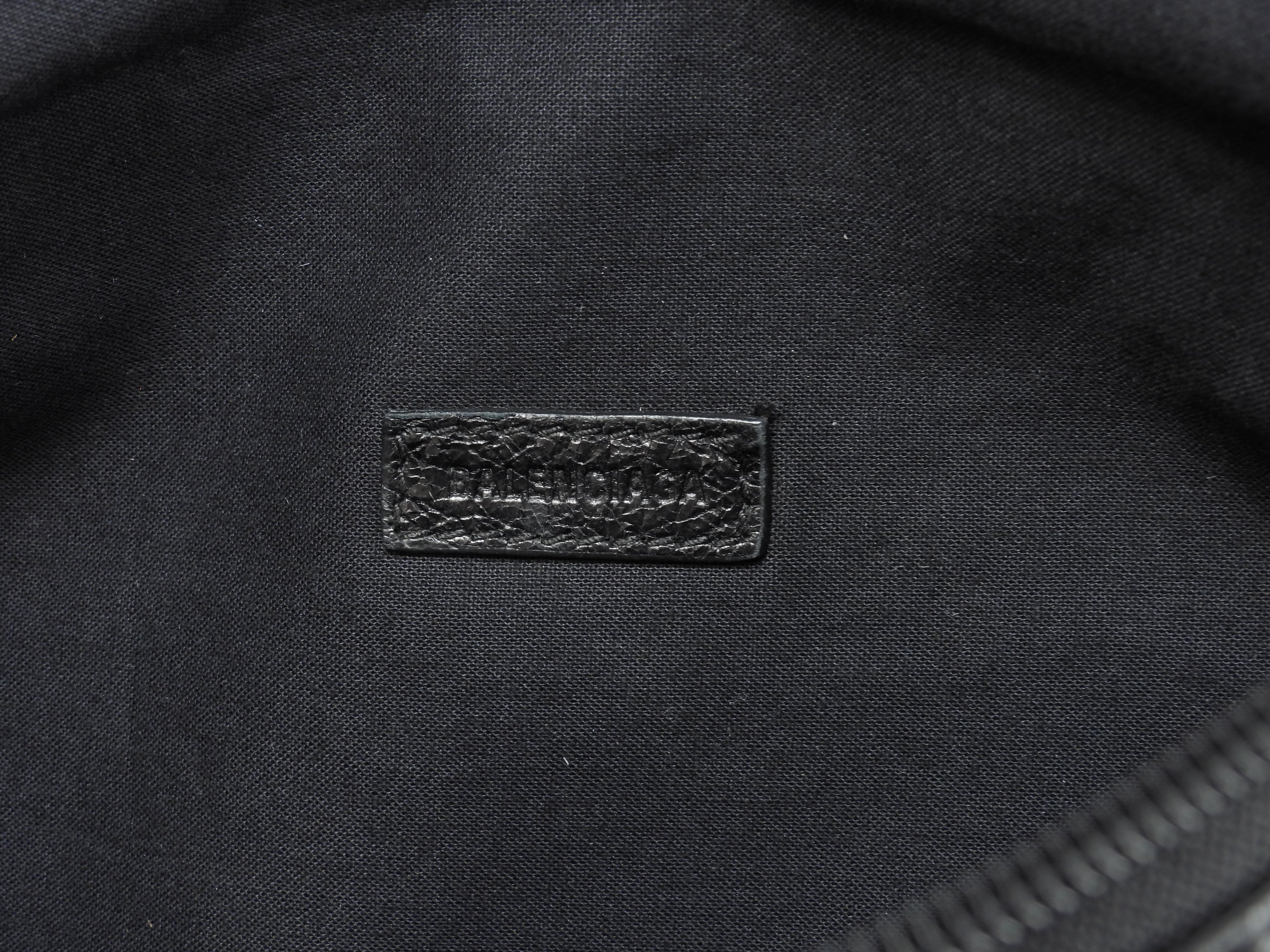 Borsa a tracolla Balenciaga Belt Bag Graffiti in pelle nera, ottime condizioni @ 10