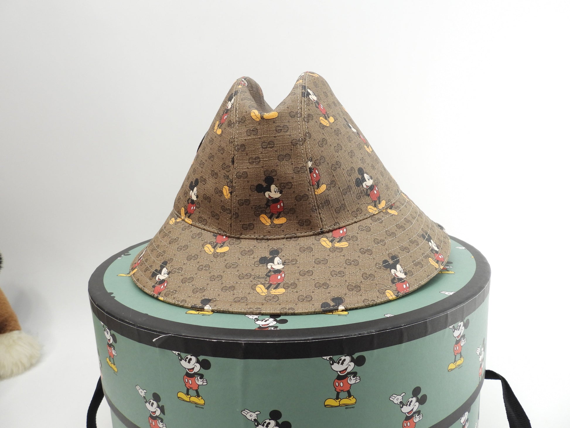 グッチ ハット ディズニーコラボ GGシュプリーム茶 キャップ ミッキーマウス@ 2