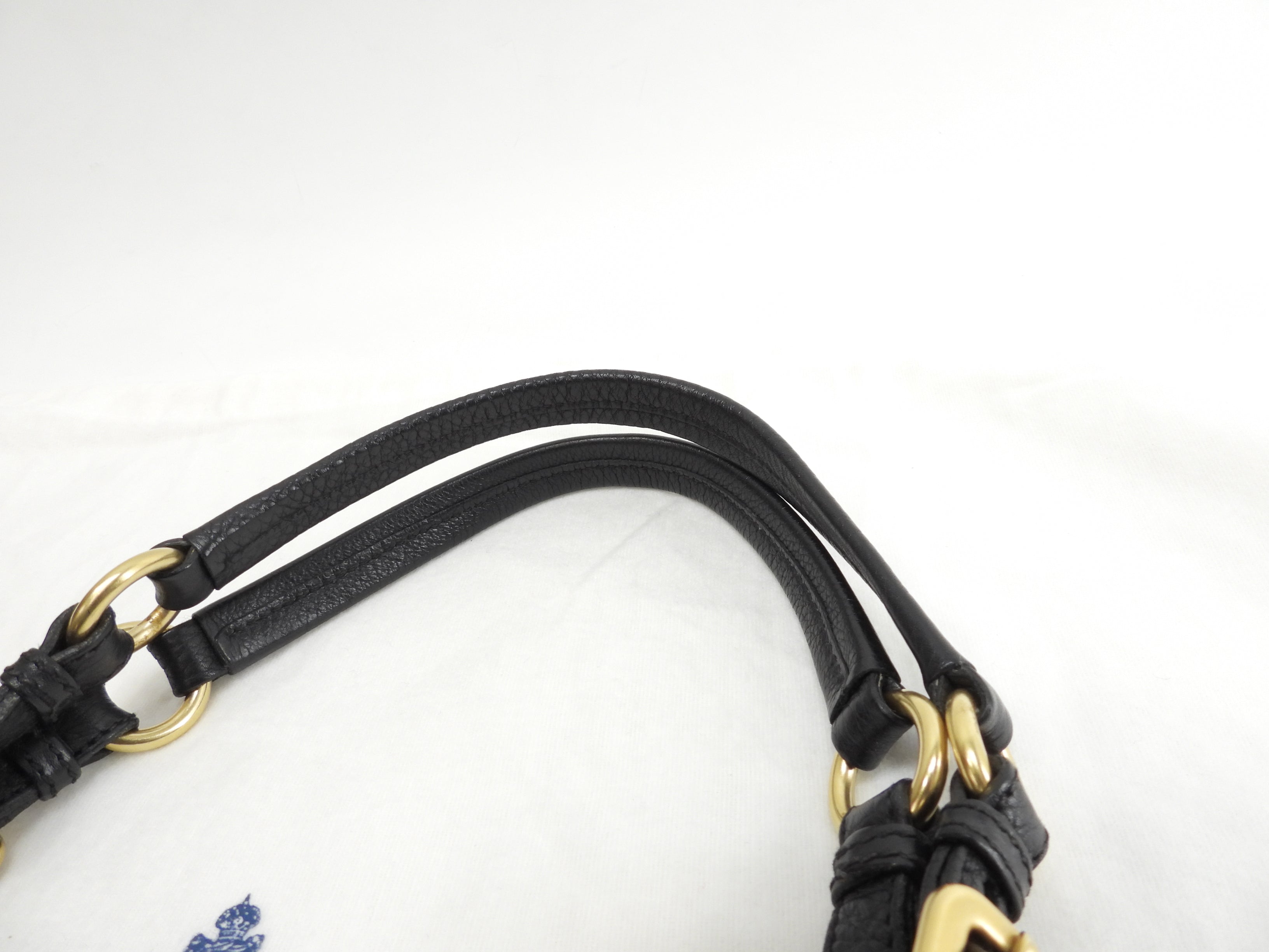 Borsa tote Prada in pelle Taurillon nera, borsa a mano, borsa a tracolla, come nuova@158 3
