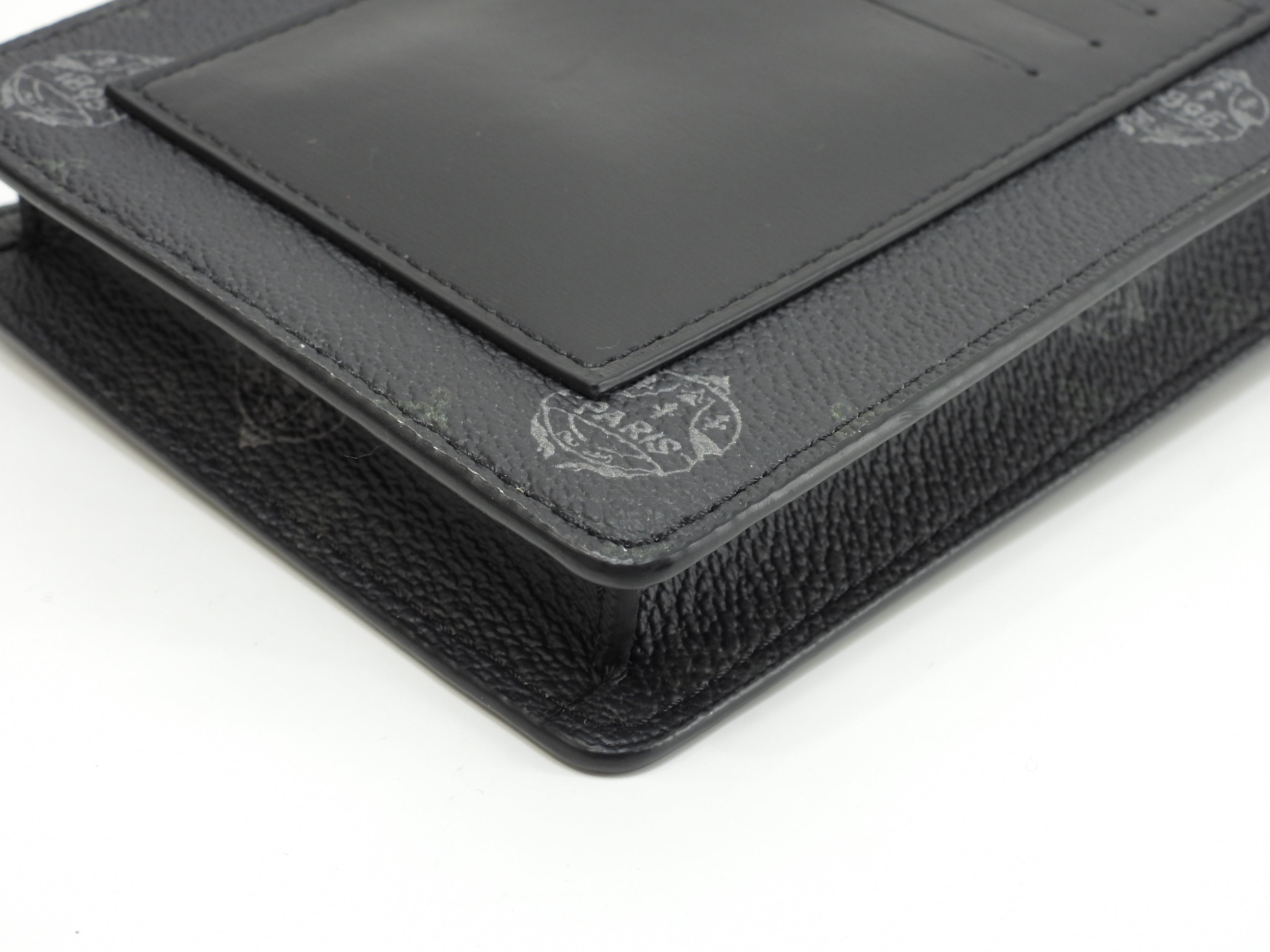 Berluti mini pochette Signature in pelle nera e marrone borsa a tracolla portacellulare, ottime condizioni @G0220