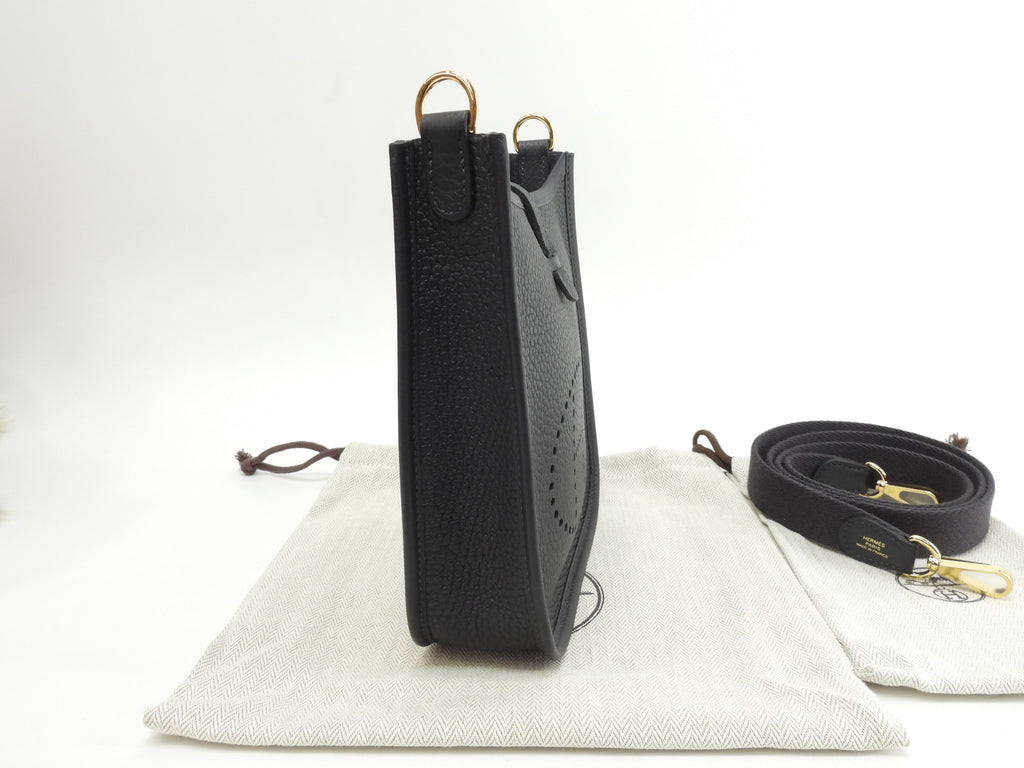 エルメス エヴリンTPM トリヨンクレマンス 紺 ポシェットバッグ ゴールド金具 新品@W 3