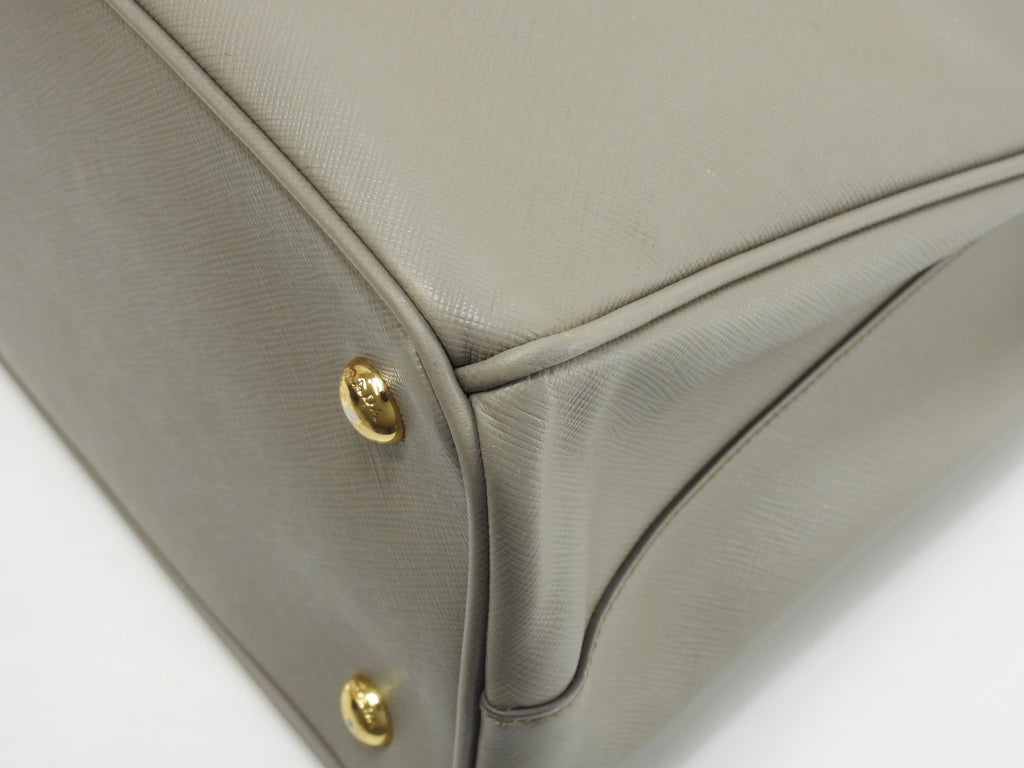 Prada Borsa Tote Galleria MM Saffiano Grigia con Tracolla @58/Q173